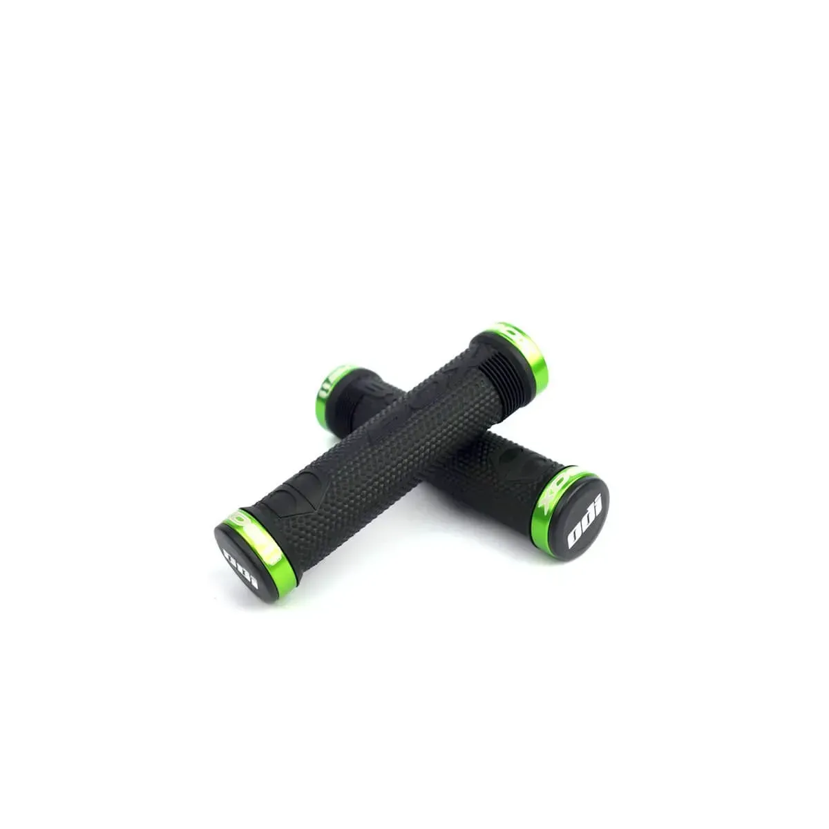 Box One Lock-On Grips Black/Green Clamps